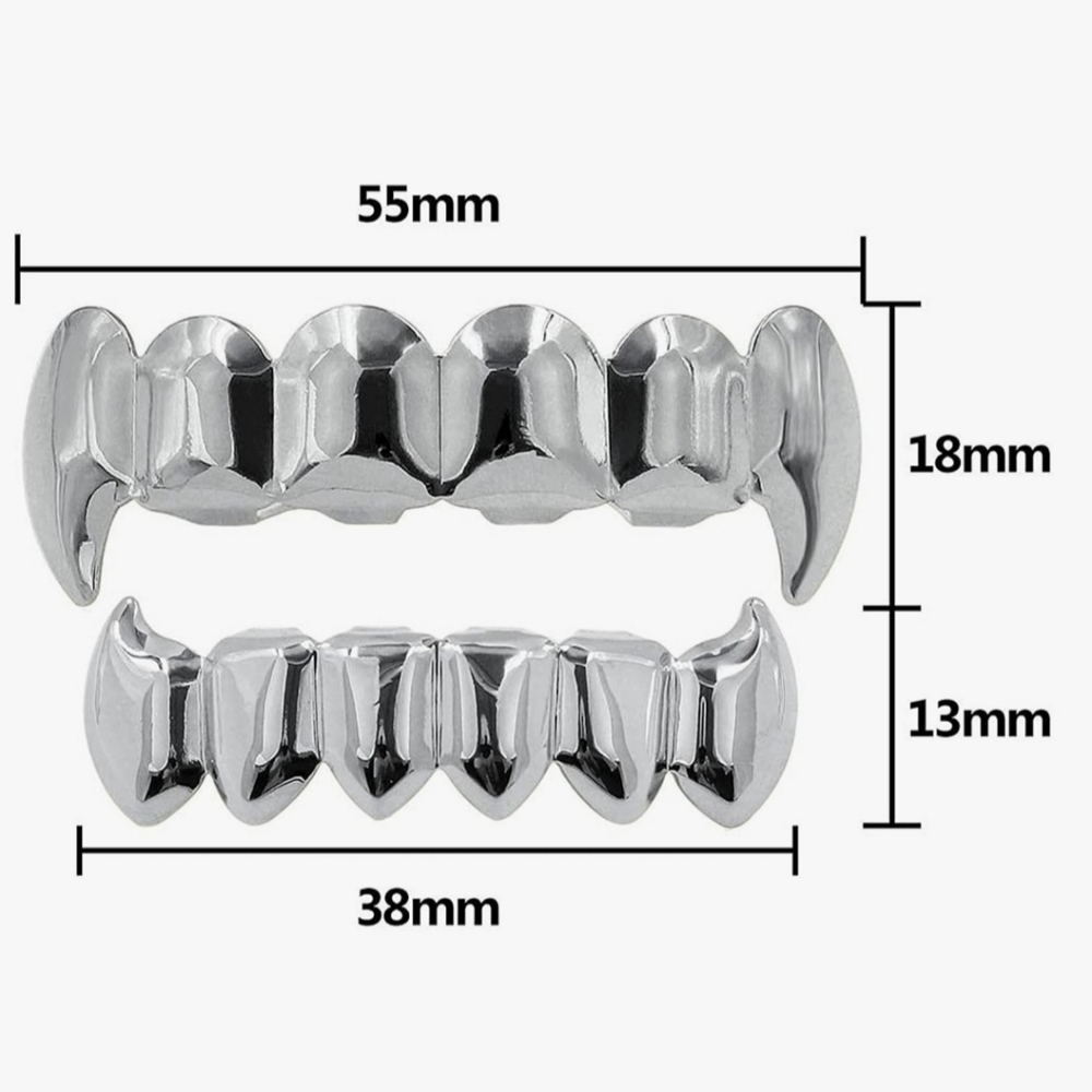 Silver Vampire Grillz